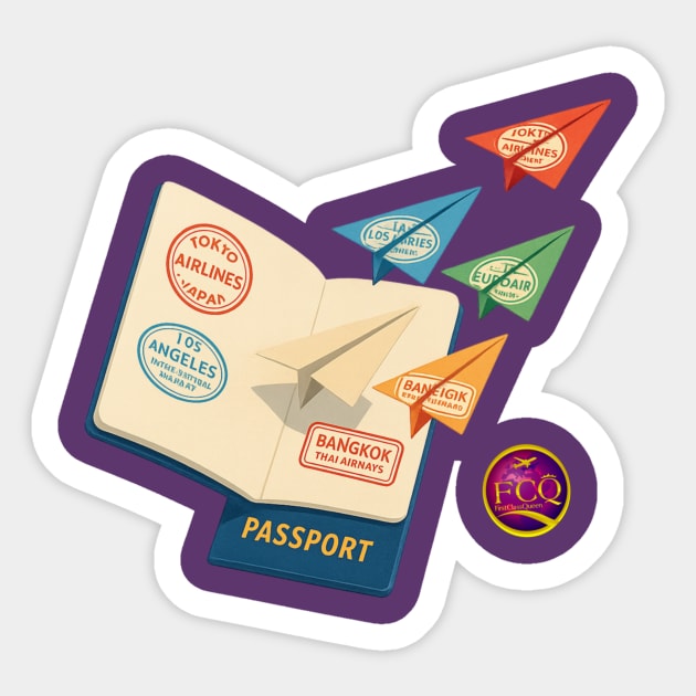 Frequent Flyer FirstClassQueen Sticker by FirstClassQueen
